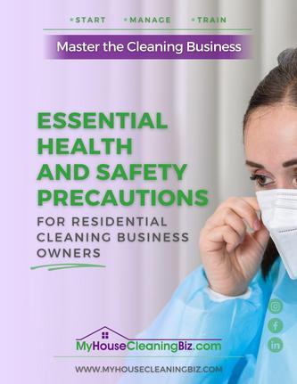 What are the health and safety precautions when cleaning