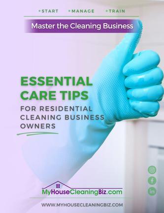 What care should be taken while cleaning the house